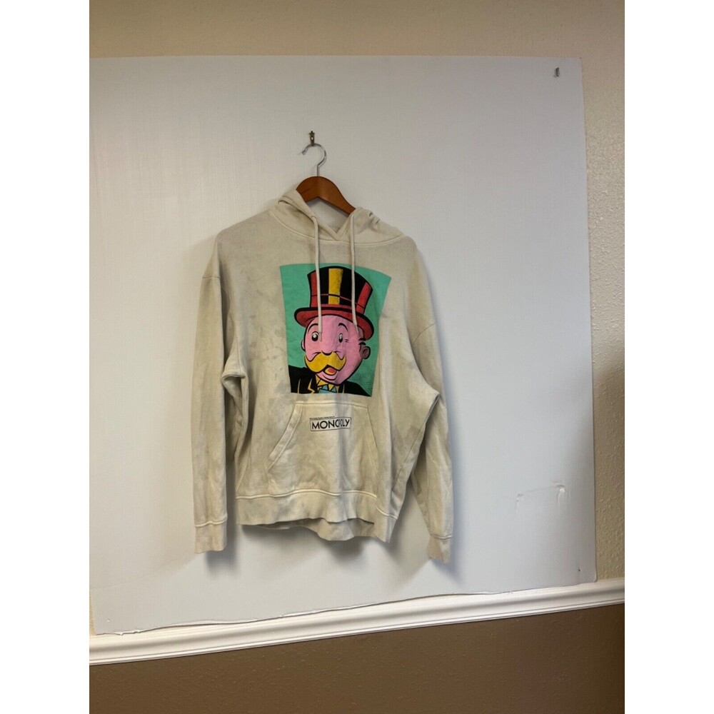 Monopoly‎ Hoodie Jacket Size L Custom Marbled Design